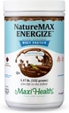 NatureMax EnergizeTM Whey Protein Powder- Energy Support Meal Ersatz - 20g Protein Per Serving - Natürliche Schokolade Geschmack - Kosher Dairy Vitamin - 1.17lb