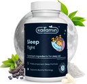 Melatonin natürliche Schlafhilfe, Theanin, 5-HTP, GABA, Mucuna pruriens, Phellodendron und Magnesium für Schlaf- und Stressunterstützung, 90 Kapseln 45 Tage Versorgung - 7 in 1 Schlafhilfe