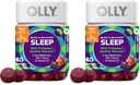 OLLY Muscle Recovery Sleep Gummies, Sleep and Sore Muscle Support, 3mg Melatonin, Tart Cherry, Vitamin D, Berry Flavor - 40 Count (Pack of 2)