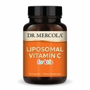 Dr. Mercola Liposomal Vitamin C for Kids - 125 mg Vitamin C - Supports Immune & Brain Function - Liposomal Delivery - Non-GMO, Gluten-Free & Soy-Free - 30 Capsules (30 Servings)