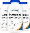 Nutricost L-Arginine 500mg, 300 capsules (3 bouteilles)