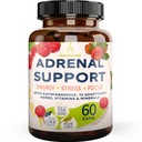 Adrenal Support & Cortisol Manager – Extra Strength Adrenal Fatigue Supplements for Energy, Brain Fog with Ashwagandha, Rhodiola Rosea, L Thyrosine, Holy Basil – 60 Non GMO Pills