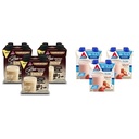 Atkins Café au Lait Iced Coffee Protein Shake, 15g Protein, Low Glycemic, 3g Net Carb, 1g Sugar & Strawberry Protein Shake, 15g Protein, Low Glycemic, 2g Net Carb, 1g Sugar, Keto Friendly