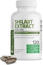 Bronson Shilajit Extrakt 500 MG pro Servierung, unterstützt Energieproduktion & Vitalität, Standardisiert auf 20% Gesamtsäure, Non-GMO, 120 Vegetarische Kapseln