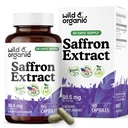 Wild & Organic Saffron Extract Capsules 88.5 mg - Mood, Focus, Eye Support - Natural Saffron Supplements - Crocus Sativus Powder - 90 Days of Supply - Vegan, Non-GMO - 90 Count