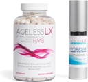 AgelessLX Ergänzung Kapsel für Damen mit HMB Hydrasilk Augencreme Bundle