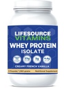 LifeSource Vitamins 3lb Grass Fed Whey Protein Isolate -Creamy French Vanilla w/ Stevia