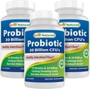 Best Naturals Probiotic 10 Strains 30 Billion Shelf Stable 120 Veggie Caps (120 Count (Pack von 3))