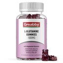 L Glutamin 1000mg Gummie - Muskelentlastung & Immununterstützung, Aminosäureergänzung mit Magnesiumglyccinat, Vegan & Non-GMO, Glutenfrei (60 Count)