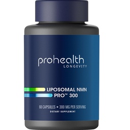 ProHealth Longevity, Liposomal NMN Pro 300, 300 mg, 60 Capsules (150 mg per Capsule)
