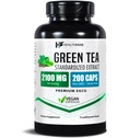 Healthfare Green Tea Extract Pillen 2100mg | Supplement Standardisiert mit EGCG & Polyphenole | 200 Vegan Kapseln | Extra Strength Antioxidant Support | Non-GMO, Gluten-Free | Made in USA