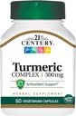 21st Century Turmeric Complex 500 mg - 60 Vegetarische Kapseln, Packung von 4