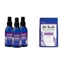 Dr. Teals Schlafspray mit Melatonin & Ätherische Ölmischung (Paket von 3) & Bittersalz Einweichen Lösung Beruhigen & Schlaf Lavendel 3lbs