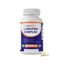 Complexe Vitamatic Lactobacillus Reuteri – 22 milliards d'UFC par gélule à libération différée – 60 gélules – Soutien de santé digestif et gut – avec fibre d'inuline prébiotique