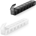 2 Pack Extra große Pille Organizer, Sukuos Wöchentliche Pille Box, Pille Fall, Medizin Organizer für Vitamine, Fischöle oder Ergänzungen