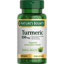 Nature's Bounty Turmeric Capsules, Kräuterergänzung mit pflanzenbasierten Antioxidantien, 450 Mg, 60 Ct