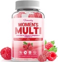 Sugar-Free Womens Multivitamin Gummies - Hohe Absorption Multivitamin für Frauen Gummy mit Omega-3, Astaxanthin, Calcium, Eisen, Vitamin A, C, D3, K2, E, B6, B12 - Unterstützt Haut, Haar, Energie, Immun