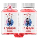Saffron Gummis für Erwachsene Kinder - Bio-Saffron-Extrakt-Ergänzung für Männer Frauen Zucker frei für Mood Balance Unterstützung besser schlafen Metabolismus mit Vitaminen Non GMO Erdbeer Flavored 60 Tage Versorgung