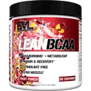 Stimulant Free Lean BCAA Powder - Evlution Nutrition BCAAs Amino Acids Powder mit CLA Carnitin und 2:1 Verzweigte Kette Aminosäuren unterstützt Muskelrückgewinnung Fat Burn und Metabolism - Fruit Punch