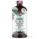 NaturoBliss Organic Black Seed Oil 100 Virgin Cold Pressed in Glasflasche Omega 3 6 9 Super Antioxidant Immune Support Joints Mobility Digestion Haarhaut Vegan Glutenfrei NonGMO USDA Certified 16oz
