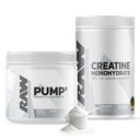 RAW Nutrition Créatine Monohydrate et poudre pré-entraînement non aromatisée
