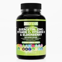 Quercetin Zink Vitamin D Supplement Quercetin 1000mg Zink 50mg Vitamin C 1000mg Vitamin D 5000 IU Bromelain Elderberry Sea Moss für Erwachsene