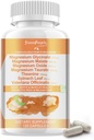 Magnesium Glycinat 500 mg pro Portion, mit Malat, Taurat & Oxid, Magnesiumergänzung für Muskel, Knochen, Schlaf- und Verdauungsunterstützung, 120 Vegankapseln, Non-GMO