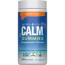 Natural Vitality Calm Magnesium Gummies | 330mg Per Serving | Orange Flavored Supplement | Gluten-Free & Vegan | 120 Count