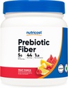 Nutricost Prebiotic Fiber Powder (1 LB, Fruit Punch) - Verdauungsmedizin, natürliche Faserergänzung, lösliche Pflanzenfasermischung