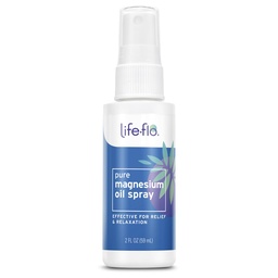 Life-flo Pure Magnesium Öl Spray w/Concentrated Magnesium Chloride aus dem Zechstein Meeresboden, Calming Relief und Entspannung, Beruhigt Muskeln und Gelenke, 60-Tage Garantie, Nicht getestet auf Tiere, 2oz