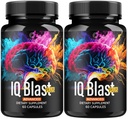 (2 Pack) IQ Blast Plus - IQBlast Plus Kapseln Support Advanced Formula Reviews, IQBlastPlus Pillen Natural Ingredients Memory Support Tägliche Vitamine für Gesundheit und Wellness, 120 Kapseln für 2 Monate