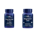 Life Extension One-Per-Day Multivitamin – Verpackt mit über 25 Vitaminen, Mineralien & Pflanzenextrakte & Magnesium Caps, 500 mg, Magnesiumoxid, Citrat, Succinate, Herzgesundheit
