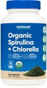 Nutricost Organic Spirulina + Chlorella (3.000mg) 360 Tabletten - USDA Organic, 1.500mg Spirulina, 1.500mg Chlorella, Vegan, GVO-frei, glutenfrei, 60 Portionen