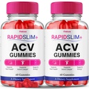 (2 Pack) Rapid Slim ACV Gummies, RapidSlim + ACV Gummies Dietary Supplement for Loss Support Wait Natural Premium Keto+ACV Maximum Strength Blend, RapidSlimming Plus Advanced Formula Reviews (120 Ct)