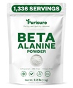 Reinheit Beta Alanine Pulver 1kg, reine Beta Alanine Vor-Workout-Ergänzung für nachhaltige Energie, Beta Alanine Pre Workout Pulver für Männer und Frauen, Alanine Ergänzung für Endurance, 1.336 Servierungen