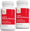 Terry Naturally Healthy Feet & Nerves - Kräuterergänzung mit Bioactive Vitamin B12 - Zirkulation & Nerve Health Support Supplement - Vegan Kapseln mit Boswellia Serrata - 60 Kapseln (Pack von 2)