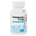Melatonin 5 mg Softgels – Sleep Support Supplement – Promotes Restful Sleep & Nighttime Relaxation – 120 Softgels, 120-Day Supply