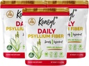 Konsyl Daily Psyllium Fiber, 3 Pack, 360g Gusset Bag, Glutenfrei, Non GMO, Keto Friendly, Unflavored, Easy Mixing Fiber