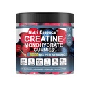 Kreatin Monohydrat-Gummi, Sugar Free Advanced Complex, 8000mg mit BCAA, L-Carnitin, Taurine, B6, B12, 120 Count