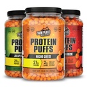 Twin Peaks Low Carb, Keto Friendly Protein Puffs, (Mesquite Barbecue + Nacho Käse + Jalapeno Cheddar)