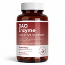 DAO Enzym-Ergänzung für Histamin-Unterstützung, Vor-Meal-Unterstützung für post-Meale Verdauungskomfort, Alltagsklarheit & Gesamt-Wellness, Unterstützt gefruchtete & agierte Lebensmittel, 60 Kapseln