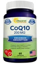 aSquared Nutrition CoQ10 200mg - 60 Kapseln - CO Q 10 Supplement - Coenzym Q10 Ubiquinone Pillen - Vegan CoQ-10 extra Antioxidans Vitamin - Alternative zu Softgels & Gummis