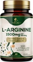 L-Arginin Extra Strength Supplement mit L-Citrulline - Muskelunterstützung natürliches Nitric Oxid Precursor Booster - Herzgesundheitsunterstützung - Aminosäure Energy Blend für Männer, USA Bottled - 60 Kapseln
