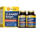 Renew Life Cleanse Smart Advanced Total Body Program, 2-Part Detox Cleanse fördert Verdauungsregularität und unterstützt die Beseitigung von Abfällen, Kräutermischung mit Magnesium, Soja und glutenfrei, 120 Zähler