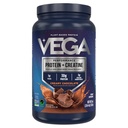 Vega Protein + Kreatin - 30g Pflanzenbasiertes Protein, Schokolade, 20 Portionen, 3g Kreatin, 5g BCAAs, Vegan, Keto, Glutenfrei, Dairy Free, Low Carb, für Muskelwachstum & Repair, Drink Mix, 36oz
