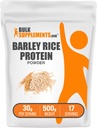 BulkSupplements.com Gerste Reisproteinpulver - Vegan Protein Powder, Sports Nutrition - Unflavored & Dairy Free, 30g pro Servierung, 500g (1.1 lbs) (Pack von 1)