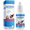 Ohr Infektion Behandlung Tropfen für Hunde und Katzen, mit 1% Hydrocortison beruhigende Hundehefe Infektion, juckende Ohr Relief-Treats Ohr Infektionen für Hunde & Katzen - 2 fl oz