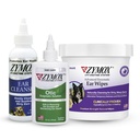PET KING BRANDS ZYMOX Enzymatic Ear Wipes und Otic Ear Lösung für Hunde und Katzen - Produkt Bundle - für Schmutz, Wachs, Smelly Ears und zu beruhigen Ohr-Infektionen, 100 ct, 4 oz und 4 oz