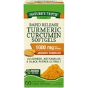 Nature's Truth Rapid Release Turmeric Curcumin Softgels, 1600mg - 60 Liquid Softgels Jede (Value Pack von 2)