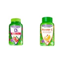 Vitafusion extra Stärke Vitamin D3 Gummy & Power C Vitamin C Gummis für Immununterstützung, Orange Flavored, 282 mg Vitamin C, Amerikas Nummer 1 Gummy Vitamin Brand, 50 Tage Versorgung, 150 Zähler